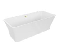 Mexen Tonia baignoire autoportante 170 x 75 cm, blanche, trop-plein doré - 52171707500-50 45993 5905315380531
