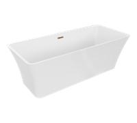 Mexen Tonia baignoire autoportante 170 x 75 cm, blanche, trop-plein or rose - 52171707500-60 45997 5905315380555