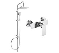 Mexen Tord ensemble de douche apparent avec douche de tête et robinet de douche Alfa, chrome - 745740200-00 6104 5907709181878