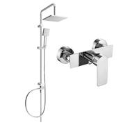 Mexen Tord ensemble de douche apparent avec pomme de douche et mitigeur Alexa, chrome - 71240200-00