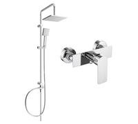 Mexen Tord ensemble de douche en saillie avec pommeau de douche et robinet de douche Alfa, chrome - 745740200-00
