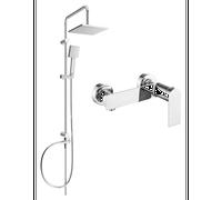 Mexen Tord ensemble de douche en surface avec pommeau de douche et robinet de douche Zero, chrome - 71140200-00 6040 5907709181243