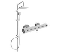 Mexen Tord ensemble de douche extérieur avec pomme de douche et robinet thermostatique Kai, chromé - 77100200-00
