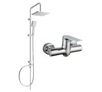 Mexen Tord ensemble de douche extérieur avec pommeau de douche et mitigeur de baignoire Pecos, chromé - 72740200-00 6088 5907709181717