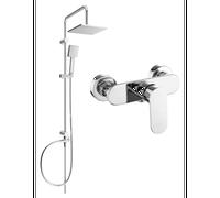 Mexen Tord ensemble de douche externe avec pomme de douche et robinetterie de douche Milo, chrome - 71340200-00 6056 5907709181403