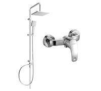 Mexen Tord ensemble de douche murale avec pomme de douche et mitigeur Fabia, chromé - 746540200-00 6120 5907709182035