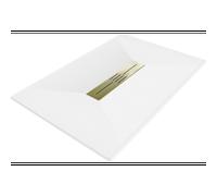 Mexen Toro receveur de douche rectangulaire SMC 130 x 70 cm, blanc, cache doré - 43107013-G 25325 5905315227171