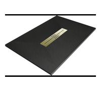 Mexen Toro receveur de douche rectangulaire SMC 130 x 80 cm, noir, cache doré - 43708013-G 25395 5905315227874