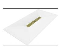 Mexen Toro receveur de douche rectangulaire SMC 170 x 80 cm, blanc, cache doré - 43108017-G 25339 5905315227317