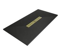 Mexen Toro receveur de douche rectangulaire SMC 200 x 70 cm, noir, cache doré - 43707020-G 25391 5905315227836