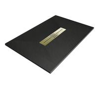 Mexen Toro receveur rectangulaire SMC 110 x 90 cm, noir, cache-douche doré - 43709011-G 25403 5905315227959