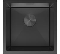 Mexen Trixo évier en acier inoxydable 1 bac 440 x 440 mm, noir - 6413441000-70 78972 5905315982124