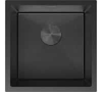 Mexen Trixo évier en acier inoxydable à 1 bac 440 x 440 mm, noir HC - 6413441000-70HC 78973 5905315982131