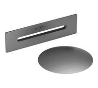 Mexen Uni caillebotis avec trop-plein pour baignoire autoportante, gris canon brossé - 5100-66 53212 5905315077578