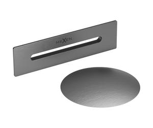 Mexen Uni caillebotis avec trop-plein pour baignoire autoportante, gris canon brossé - 5100-66 53212 5905315077578
