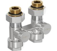 Mexen Uni-Term robinet de radiateur à deux tubes DN50, droit 1/2"x16 mm, nickel - W912-016-01 29239 5905315054098