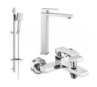 Mexen Uno DQ45 ensemble de baignoire, chrome - 71413DQ45-00 5759 5907709186415