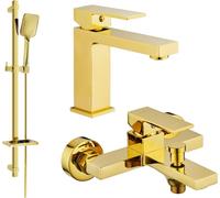Mexen Uno DQ62 set de baignoire, Gold - 71403DQ62-50