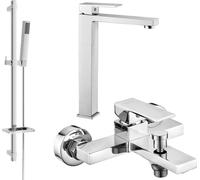 Mexen Uno DQ77 Ensemble de bain, chrome - 71413DQ77-00