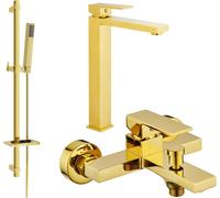 Mexen Uno DQ77 set de baignoire, Gold - 71413DQ77-50