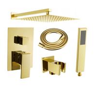 Mexen Uno DR02 ensemble de douche encastré, doré - 71435DR02-50 5208 5907709182363