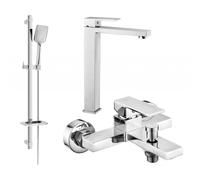 Mexen Uno Ensemble de bain DQ62, chromé - 71413DQ62-00 5756 5907709186385