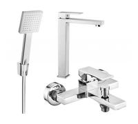 Mexen Uno R45 ensemble de bain, chrome - 71413R45-00 5777 5907709188839