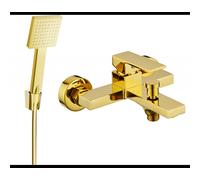 Mexen Uno R45 robinet de baignoire avec ensemble de douche, or - 7143R45-50 5787 5907709188938