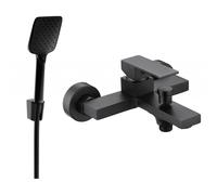 Mexen Uno R62 batterie de bain avec ensemble de douche, noir - 7143R62-70 5785 5907709188914