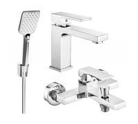 Mexen Uno R62 ensemble de bain, chromé - 71403R62-00 5765 5907709188716