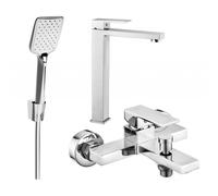 Mexen Uno R62 ensemble de bain, chrome - 71413R62-00 5774 5907709188808