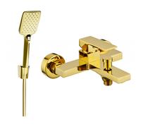 Mexen Uno R62 robinet de baignoire avec ensemble de douche, doré - 7143R62-50 5784 5907709188907