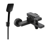 Mexen Uno R62 batterie de bain avec ensemble de douche, noir - 7143R62-70 5785 5907709188914