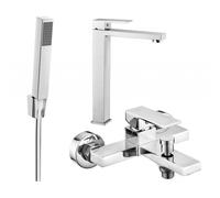 Mexen Uno R77 ensemble de bain, chrome - 71413R77-00 5771 5907709188778