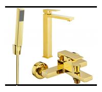 Mexen Uno R77 ensemble de baignoire, doré - 71413R77-50 5772 5907709188785