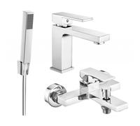 Mexen Uno R77 ensemble de bain, chrome - 71403R77-00 5762 5907709188686