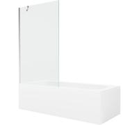 Mexen Vega baignoire rectangulaire 170 x 70 cm avec habillage et paroi 1 volet 100 cm, transparent, chrome 22350 5905315205407