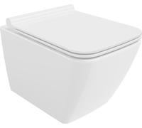 Mexen Vega Cuvette de WC sans rebord avec plaque mince à chute lente, duroplast, blanc - 30654000
