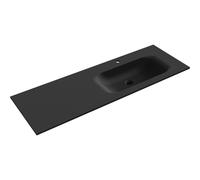 Mexen Vela lavabo encastré à droite 141 x 46,5 cm, noir mat - 25231471P 54613 5905315949004
