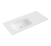 Mexen Vela lavabo encastré à gauche 101 x 46,5 cm, blanc mat - 25231001L 54581 5905315948687