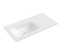 Mexen Vela lavabo encastré à gauche 91 x 46,5 cm, blanc brillant - 25239000L 54555 5905315948427