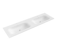 Mexen Vela lavabo encastré dans le plan de travail double 161 x 46,5 cm, blanc mat - 25231601D 54592 5905315948793