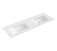 Mexen Vela lavabo encastré double 141 x 46,5 cm, blanc mat - 25231401D 54588 5905315948755