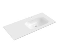 Mexen Vela lavabo encastré droit 101 x 46,5 cm, blanc mat - 25231001P 54582 5905315948694