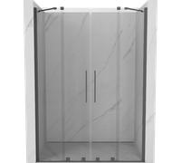 Mexen Velar Duo portes de douche coulissantes 160 cm, transparent, gris canon brossé - 871-160-000-02-66 24054 5905315215444