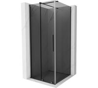 Mexen Velar cabine de douche coulissante 110 x 110 cm, graphite, gris canon brossé - 871-110-110-41-66 48747 5905315295835