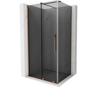 Mexen Velar cabine de douche coulissante 120 x 110 cm, graphite, or rose - 871-120-110-41-60 48500 5905315294791