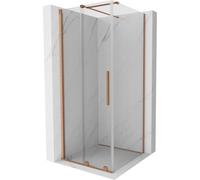 Mexen Velar cabine de douche coulissante 120 x 120 cm, transparent, cuivre brossé - 871-120-120-01-65 24392 5905315218636