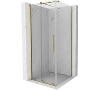 Mexen Velar cabine de douche coulissante 120 x 120 cm, transparente, dorée - 871-120-120-01-50 24206 5905315216953