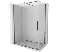 Mexen Velar cabine de douche coulissante 130 x 70 cm, transparent, gris fusil brossé - 871-130-070-01-66 24514 5905315219206